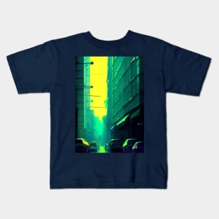 The beautiful retro city vibe. Kids T-Shirt